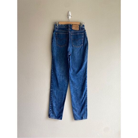 Levi's 70s vtg 17501 501 stone wash high waisted button fly tapered leg jeans - Picture 1 of 9